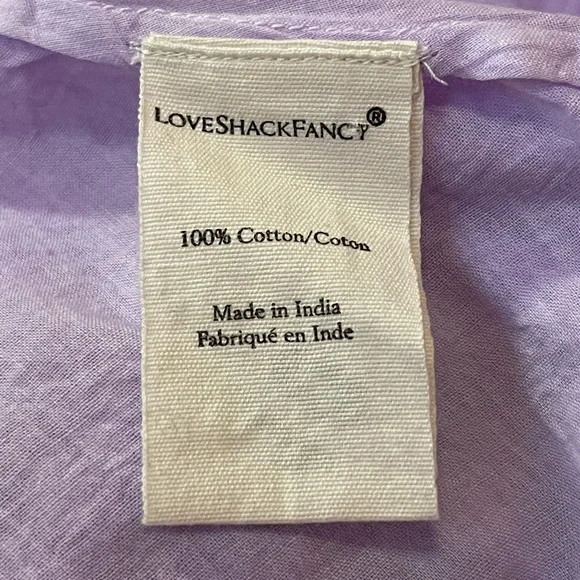 LoveShackFancy Ryan Maxi Dress In Lavender Size 4 - Picture 8 of 13